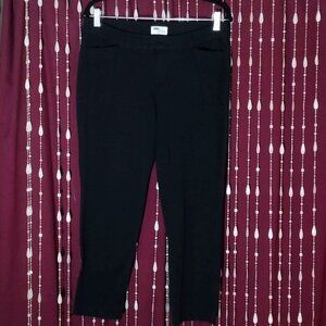 New Size 12 Old Navy 'The Diva' Black Capri Pants